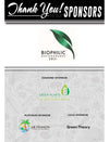 A huge THANK YOU to our awesome Biophilic Design Awards sponsors!