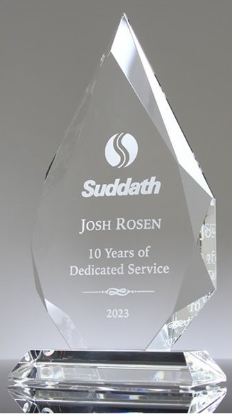 2025 International Plantscape Award Duplicate Diamond Award 9" x 5 1/2" - Includes Shipping